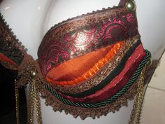 a close up of a bra on a mannequin's headdress