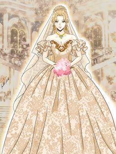 Fanart of our Naviers in a wedding dress. Even though i spent 3 hours on this, i dont believe this dress is good enough. Manwha Wedding Dress, The Remarried Empress Dress, Manhwa Dress Real Life, Manhwa Wedding Dress, Anime Wedding Dress, Bride Drawing, Manhwa Dress