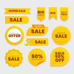 Collection of sales label | Premium Vector #Freepik #vector #sales-label #discount-label #sale-label #sale-badge Sale Icon, Sale Ends Today, Logos Retro, Lower Third, Free Labels, Retro Logos, Vector Free Download