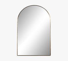 an arched mirror on a white background