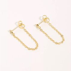 Nwot Gold Shimmering Star Chain Earrings Os Free People Jewelry, Star Chain, Dainty Earrings, Chain Earrings, Christmas Wishlist, Gold Earrings, Dangle Earrings, Free People, Jewelry Earrings