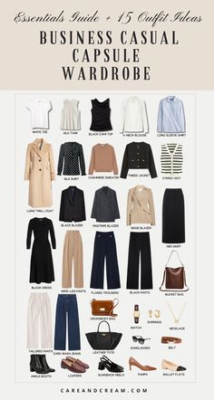 Corporate Capsule Wardrobe Work Wear, Capsule Corporate Wardrobe, How To Put An Outfit Together, Office Clothes Women Business Chic, Capsule Office Wardrobe, Formal Office Wear For Women, Corporate Office Outfits Women, Business Trip Outfits For Women, Corporate Capsule Wardrobe