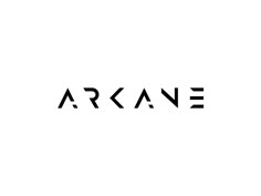 the word arkae is written in black on a white background