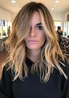 Mid-Length/ Medium Length Hairstyles & Haircuts for Women Long Lob, V Cut Hair, Long Bobs, Balayage Ombre, Shoulder Hair, Medium Long Hair, Have Inspiration, Shoulder Length Hair Cuts, Long Blonde