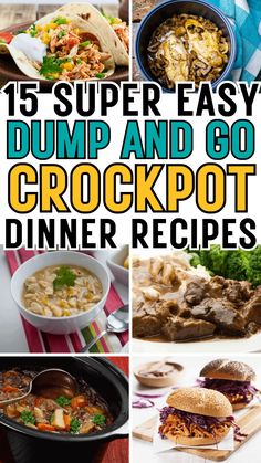 Cheap and easy crockpot dump recipes for families on a budget, including slow cooker dump meals with beef, chicken, and pork chops. These simple crockpot recipes take all day to make and are the best frugal meals for the week. 8 Hour Crockpot Meals, Cozy Crockpot Meals, Dump Crockpot Recipes, Dump And Go Crockpot Recipes, Dump Crockpot, Easy Dump And Go Crockpot, Winter Crockpot Meals, Dump And Go Crockpot Dinners, Slow Cooker Dump Meals