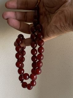 Antique v rare stunning +150 years osmali  Faturan 33 Rosary cherry beads 61 gms  | eBay Cherry Beads, Large Fan, Beads Pictures, The Rosary, Red Cherry, Trendy Jewelry, Jewelry Handmade, Rosary, Cherry