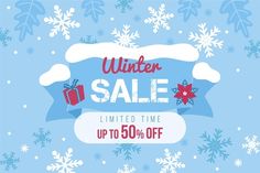 the winter sale is up to 50 % off