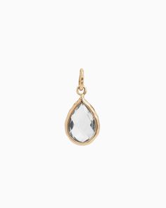 The Dewdrop Pendant boasts a distinctively timeless design, featuring a pear-shaped white topaz stone cradled in 14K solid gold. Whether worn on its own for understated elegance or paired with a pair of Dewdrop Stone Earrings for a coordinated look, this pendant adds a touch of sophistication to any outfit. Metal: 14K solid gold Stone: White topaz Dimensions: 25mm x 10mm Style #: GP195W Classic Birthstone Drop Jewelry, Classic Teardrop Rose Cut Diamond Jewelry, Modern Teardrop Rose Cut Diamond Jewelry, Classic Faceted Drop Jewelry, Classic Drop Jewelry With Faceted Details, Hook Bracelet, Gold Stone, Gold Piece, Topaz Stone