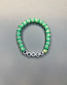 The Black Phone movie character inspired bracelets Green Themed Beaded Bracelets, Casual Customized Green Jewelry, Green Personalized Novelty Bracelets, The Black Phone Movie, Black Phone Movie, Bruce Yamada, Finney Blake, The Black Phone, Inspired Bracelets