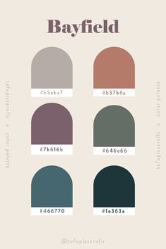 the color scheme for bayfield