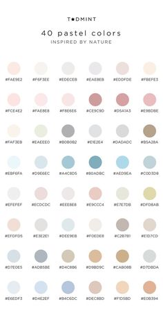 Hiasan Bilik Tidur, Pastel Colour Palette, Kraf Diy, Color Palette Design