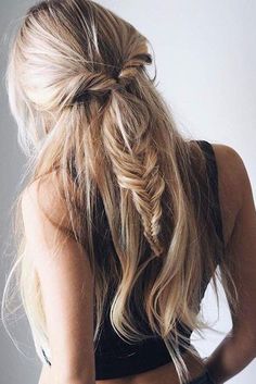 Gorgeous Half-Fishtail ‪Hairstyle‬ on the beautiful @fakander ♥ Created with 160g Ash Blonde Luxy Hair Extensions! #LuxyHairExtensions Fishtail Hairstyles, Luxy Hair Extensions, Luxy Hair, Boho Hairstyles, Hairstyles Ideas