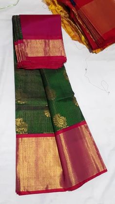 Kuppadam Pattu Sarees Blouse Designs, Green Pattu Sarees Weddings, Bottle Green Pattu Saree, Green Pattu Saree, Saree Varieties, Pattu Sarees Wedding, Kuppadam Pattu Sarees, Kuppadam Sarees