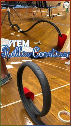 2nd Grade Stem Projects, Stream Activities Elementary, Group Stem Challenges, Stem Projects For Middle Schoolers, Daisy Roller Coaster Design Challenge, Fourth Grade Crafts, Roller Coaster Stem Challenge, Mechanical Energy Activities For Kids