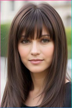 Discover the latest bangs hairstyles ideas for every face shape. Whether you prefer low maintenance or trendy looks, find inspiration now! Oval Face Bangs, Corte Bob, Bangs Hairstyles, Have Inspiration, Haircuts For Fine Hair, Haircuts With Bangs, Hairstyles Ideas