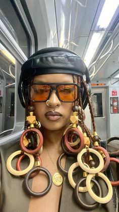 Afro With Braids On The Side, Layering Accessories, Afro Fashion, Goddess Braids Hairstyles, Hair Afro, Dope Hairstyles, Shaved Sides, Locs Hairstyles