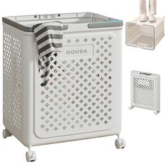 an image of a white laundry basket