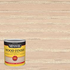 a can of wood finish paint on a white background with the words minwax