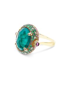 Face Ring, Classic Wedding Rings, Turkish Jewelry, Italian Jewelry, 18k Gold Ring, Green Sapphire, Rock Crystal, Mens Wedding Rings, Polish Jewelry