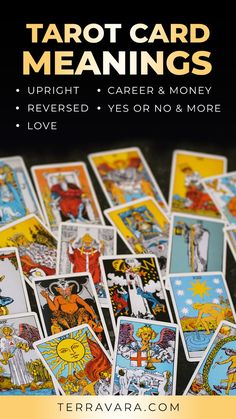 Tarot cards and their meanings. Tarot Meanings Cards, Meaning Of Tarot Cards, World Card Tarot Meaning, Strength Tarot Card Meaning, Tarot Cards Meaning, Strength Tarot Card Meaning Reversed, Four Of Swords Tarot Meaning Reversed, The Emporer Tarot Cards Meaning