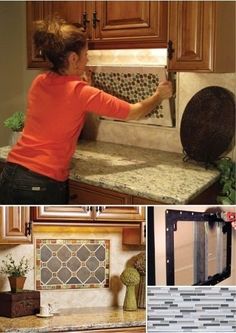 Kitchen Palette, Permanent Style, Removable Backsplash, Kitchen Backsplash Designs, Kitchen Backsplashes, Backsplash Designs