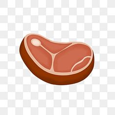 a piece of meat on a white background