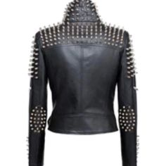 Brand New - Never Worn What Jordy C Wore Studded Vegan Leather Motorcycle Jacket. Perfect Condition With Beautiful Cold And Silver Studs And Belt Included. Fitted Studded Biker Jacket For Spring, Fitted Studded Leather Jacket For Spring, Fitted Leather Jacket With Studs For Party, Studded Leather Jacket For Party, Winter Fitted Studded Leather Jacket, Studded Fitted Leather Jacket For Winter, Winter Fitted Studded Outerwear, Studded Fitted Biker Jacket With Long Sleeves, Fitted Studded Winter Outerwear