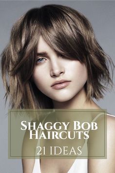 Shaggy Bob Chin Length, Shag To Bob, Haircuts For Easy Maintenance, Short Long Bob Hairstyles, Long Shag Haircut Choppy Layers Curtain Bangs, Cool Edgy Hairstyles, Shaggy Bob Haircuts For Fine Hair, 2023 Short Bob Haircuts, Medium Shag Bob Haircut