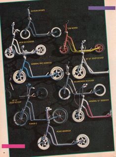 an advertisement for the scooter and tricycle company, which was introduced in 1971