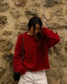 Pomegranate Aesthetic, Sincerely Jules Style, Julie Sarinana, Curly Hair Beauty, Sincerely Jules, Business Style, Red Coat, Winter 2024, Red Shoes