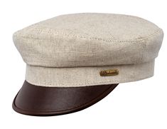 - Cap style: Fiddler / Jewish
- Details: short leather visor, no lining
- Sweatband: cotton
- Fabric: linen Linen Flat Cap For Summer, Summer Linen Flat Cap, Cotton Flat Cap For Summer, Classic Linen Cap, Casual Beige Linen Hat, Adjustable Linen Flat Cap, Summer Cotton Hats With Sweatband, Classic Adjustable Linen Hat, Casual White Linen Hat