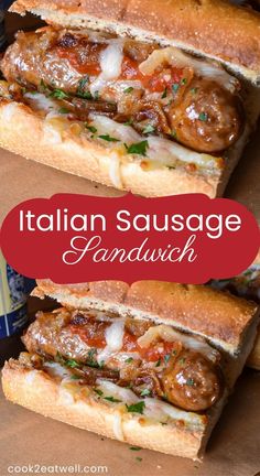 italian sausage sandwich with cheese and tomato sauce