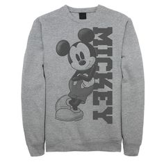 Show some love for your favorite mouse with this men's Mickey Mouse sweatshirt.© Disney Show some love for your favorite mouse with this men's Mickey Mouse sweatshirt.© Disney FEATURES Crewneck Long sleevesFABRIC & CARE Cotton, polyester Machine wash Imported Color: Med Grey. Gender: male. Age Group: adult. Sporty Mickey Mouse Crew Neck Top, Mickey Mouse Sweatshirt For Winter Streetwear, Mickey Mouse Long Sleeve T-shirt For Streetwear, Fall Mickey Mouse Crew Neck Sweatshirt, Casual Mickey Mouse Crew Neck Sweatshirt, Casual Crew Neck Mickey Mouse Sweatshirt, Mickey Mouse Long Sleeve Sweatshirt For Streetwear, Mickey Mouse Crew Neck Top For Streetwear, Long Sleeve Mickey Mouse Sweatshirt For Streetwear