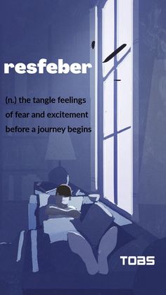 a poster with an image of a person laying on a couch in front of a window