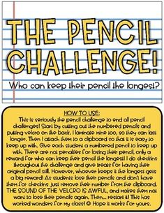 the pencil challenge is shown in this book