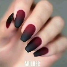 Black And Burgundy Nails, Burgundy Matte Nails, Black Coffin Nails, November Nails, Burgundy Nails, Nails 2020, Winter Nail Designs, Gel Nail Designs