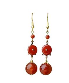 Fashion Red Agate 14K Gold Wedding Drop EarringsMade of fine Agate.Measurement: 6cm/2.34" * 0.6cm/0.234". Matches easily with daily hairstyle, dresses & Shirts Wedding Drop Earrings, Lace Spring Dress, Black Turtle Neck, Knit Two Piece Set, Wedding Earrings Drop, Daily Hairstyles, Striped Wide Leg Pants, Half Sleeve Dresses, Red Agate