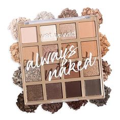 wet n wild Always Naked Palette, Nude Neutral Eye Makeup, Blendable, Warm And Cool Nude Pigments, Matte, Shimmer, Glitter, Creamy Smooth Wet N Wild Eyeshadow, Neutral Eye Makeup, Mini Macaron, Glitter Shadow, Neutral Eyes, Lip Scrubs, Glitter Pigment, Jeffree Star