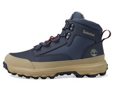 Timberland Kids Converge Mid Lace-Up Boots (Big Kid) | Zappos.com Casual Synthetic Waterproof Boots With Round Toe, Ankle-high Sneakers With Rubber Toe Cap For Outdoor, Ankle-high Outdoor Sneakers With Rubber Toe Cap, Modern Waterproof Boots With Round Toe For Outdoor, Low-top Synthetic Waterproof Boots With Rubber Sole, Casual Boots With Recycled Rubber Sole, Classic Blue Sneakers For Outdoor, Casual Leather Waterproof Slip-resistant Boots, Classic Blue Outdoor Sneakers