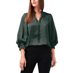 Perfectly Polished, With An Elegant Blouson Silhouette And Smocked Trim, This Msk Top Is The Perfect Combo Of Comfort And Style. Split Neckline; Smocked High Collar Blouson Sleeves With Smocked Cuffs Polyester Hand Wash Imported Chic Blouse With Smocked Bodice And Relaxed Fit, Chic Green Blouse With Smocked Back, Chic Green Blouse With Smocked Bodice, Casual Solid Blouse With Smocked Cuffs, Casual Solid Color Blouse With Smocked Back, Casual Smocked Top For Work, Casual Smocked Top With Smocked Cuffs For Workwear, Summer Workwear Smocked Top With Smocked Cuffs, Summer Smocked Top With Smocked Cuffs For Work