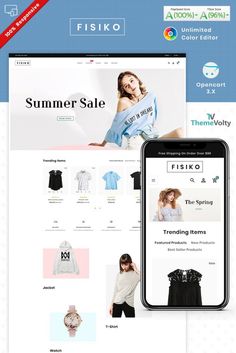 Fisiko Fashion - Mega Fashion Shop OpenCart Template Organic Fruits, Simple Menu, Wedding Templates, Decor Furniture, Fashion Shop