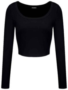 Fitted Black Long Sleeve Ribbed Top, Fitted Black Ribbed Long Sleeve Top, Fitted Black Long Sleeve Top With Ribbed Detail, Solid Color Stretch Long Sleeve Top With Scoop Neck, Fitted Black Long Sleeve Top In Elastane, Solid Stretch Long Sleeve Top With Scoop Neck, Stretch Long Sleeve Scoop Neck Top In Solid Color, Casual Square Neck Tops For Night Out, Trendy High Stretch Square Neck Top