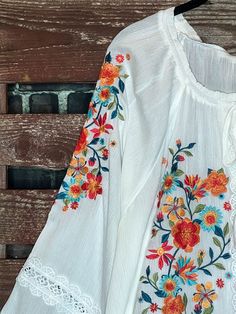 A beautiful Boho Timeless embroidered tunic . 100% Rayon Hand Wash Cold Wash Loose Fitting - Runs Large Imported Length; 29-30" Embroidered Tunic, Floral Tunic, Good Times, Kimono Top, Give It To Me, I Am Awesome, Loose Fitting, Hand Wash, Floral