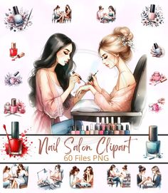 Beauty Clipart, Nail Business, Water Color Nails, Elegant Nail Art, Acrylic Gel, Beautiful Nail Art, Nail Technician, Art Clipart, Social Media Graphics