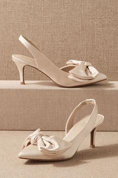 Seychelles Neve Heels - BHLDN Chic Bow Slingback Pumps For Wedding, Summer Heels With Bow And Almond Toe, Spring Wedding Slingback Pumps With Bow, Summer Wedding Slingback Pumps With Bow, Spring Wedding Slingback Pumps With Wrapped Heel, Summer Slingback Pumps With Bow And Low Heel, Summer Low Heel Slingback Pumps With Bow, Spring Wedding Almond Toe Slingback Pumps, Mom Dresses