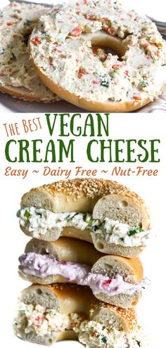 the best vegan cream cheese bagel recipe