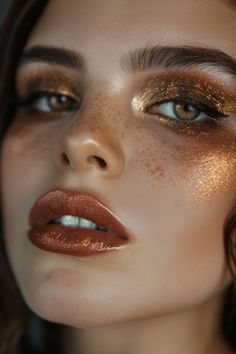 Prom Lips, Silver Eyeshadow Looks, Fall Makeup Trend, Blue Eyeshadow Looks, Silver Eyeshadow, Fall Makeup Looks, Ombre Lips, Sparkling Eyes, Skin Spots