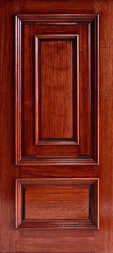 a close up view of a wooden door