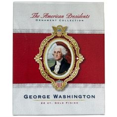 the american presidents ornament collection george washington, 3 / 4 x 5 / 8