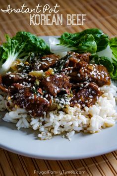 Frugal Family Times: Instant Pot Korean Beef ~ so fast and tender! Instant Pot Korean Beef, Instant Pot Korean, Korean Beef Recipes, Beef Recipe Instant Pot, Cuts Of Beef, Crockpot Recipes Beef Stew, Beef Steak Recipes, Asian Beef, Pot Recipes Easy